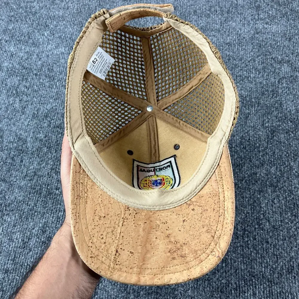Portugal Cork Hat Embroidered‎ Cap Natural Cork One Size Cotton